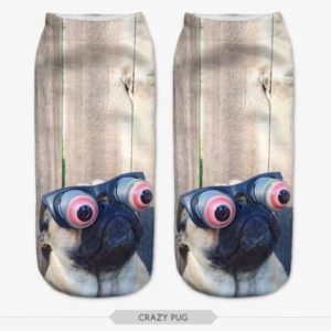 "CrazyPug" - 3D Socks